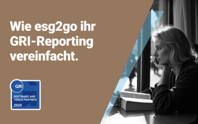 esg2go vereinfacht Ihr GRI-Reporting!